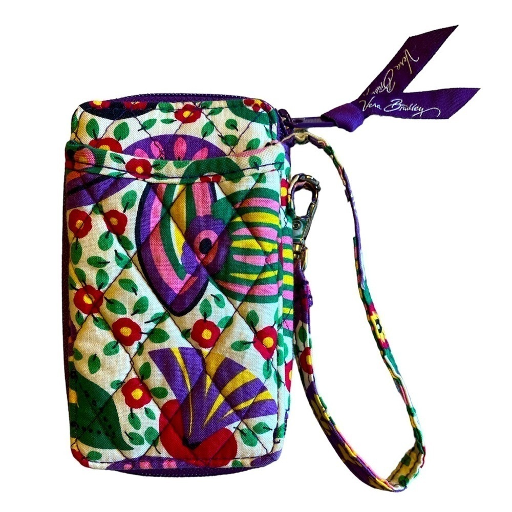 Vera Bradley Multicolor Quilted Key & Card Holder